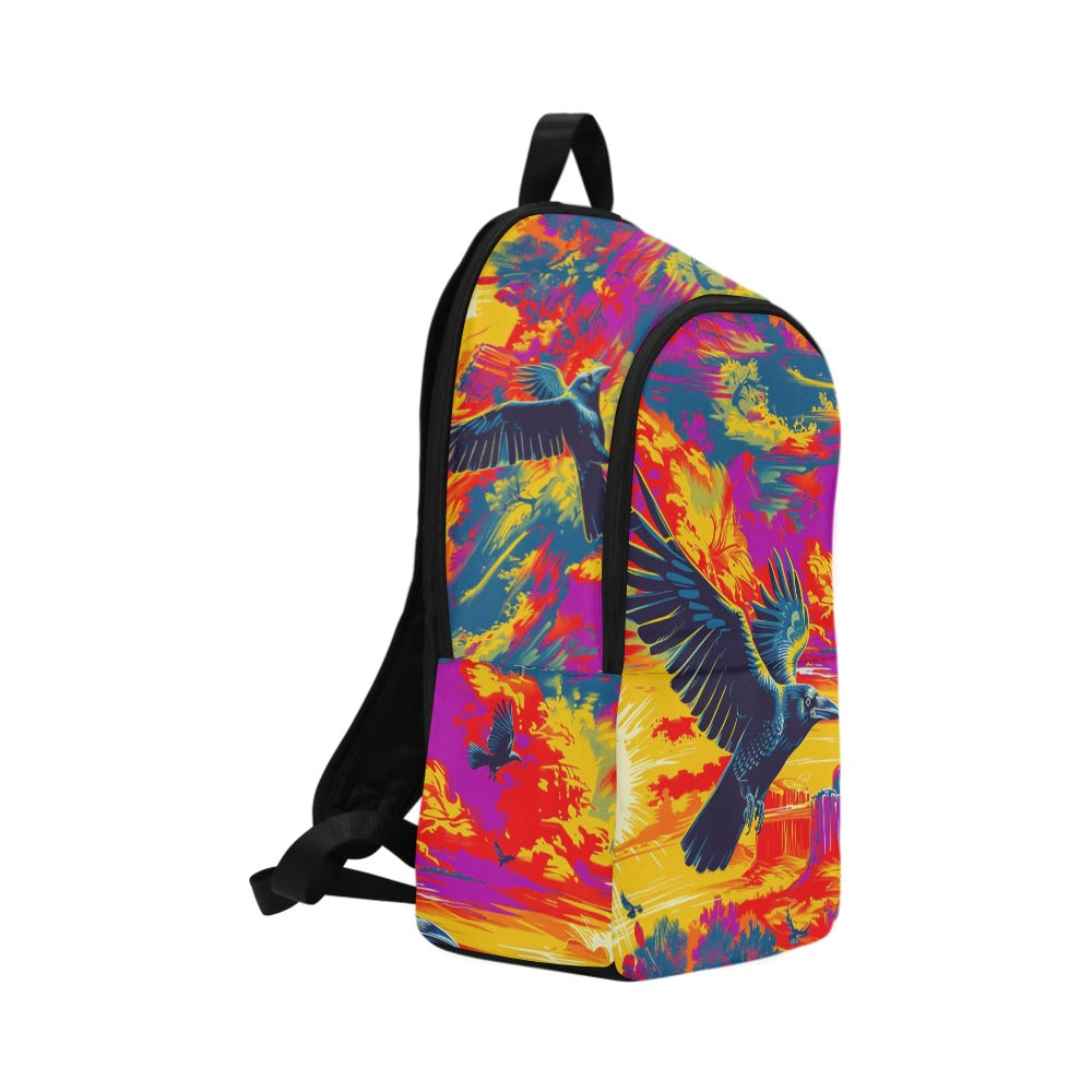 Crow Spreads His Wings Backpack