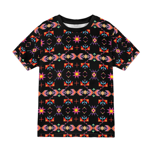 Scattered Generations Black T-shirt for Men