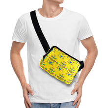 Load image into Gallery viewer, Dakota Damask Yellow Belt Bag
