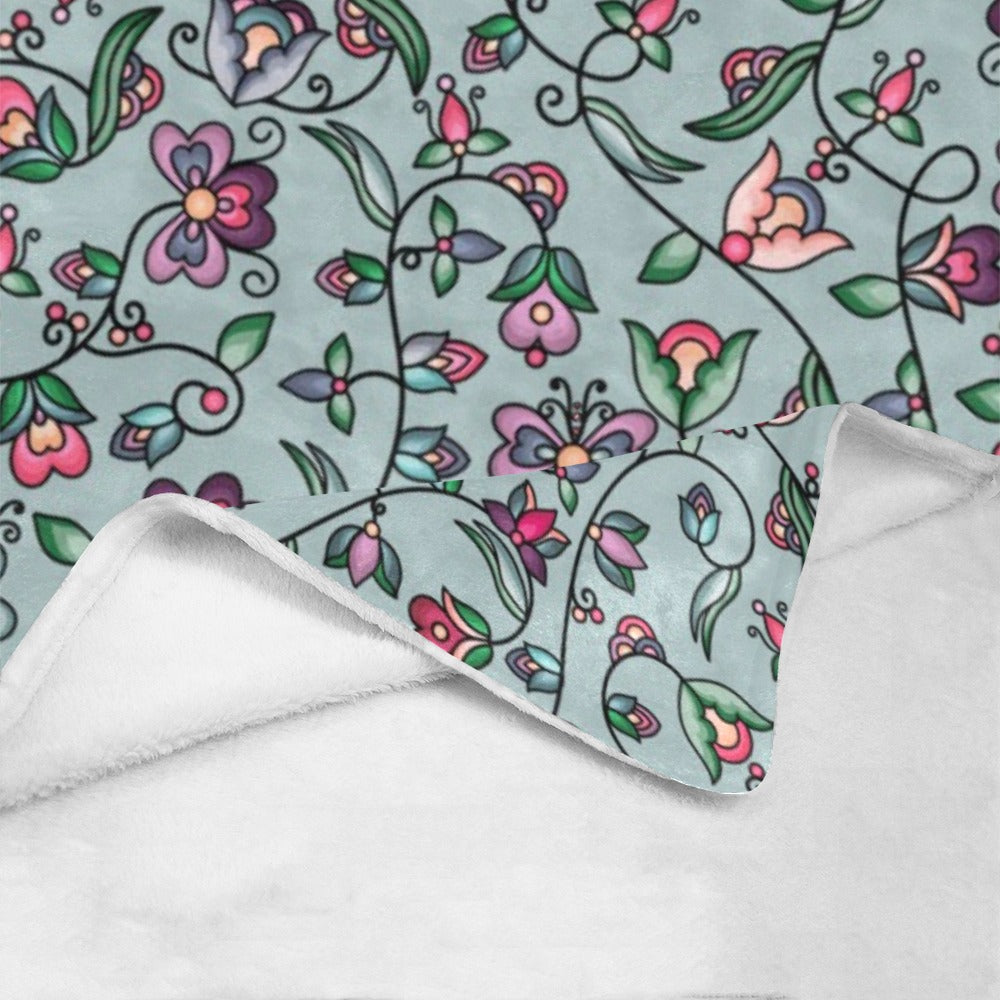 Amber Evening Garland Turquoise X-Large Micro Fleece Blanket