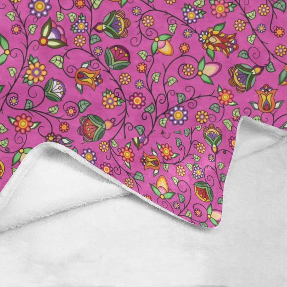 Heartbeat Petals Pink X-Large Micro Fleece Blanket