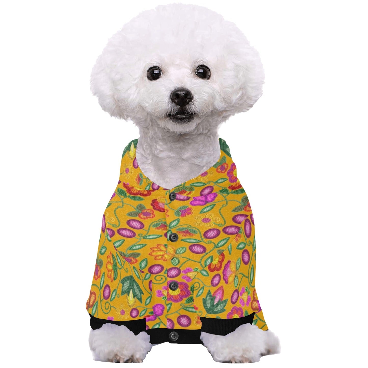 Boreal Bounty Yellow Pet Hoodie