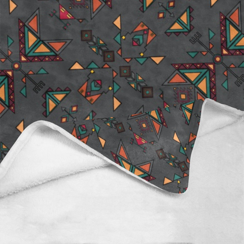 Arrow dawn Gray X-Large Micro Fleece Blanket