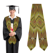 Load image into Gallery viewer, Fire Feather Yellow Graduation Stole
