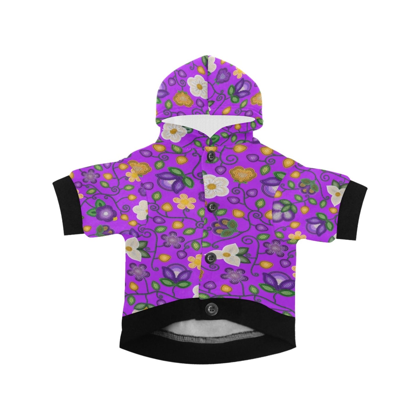 Midnight Moss Bloom Purple Pet Hoodie