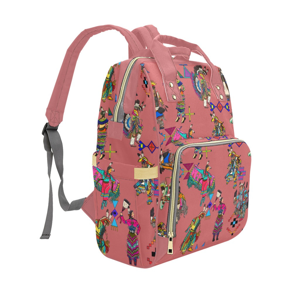 Grand Entry Dancers Terra Cotta Multi-Function Diaper Backpack