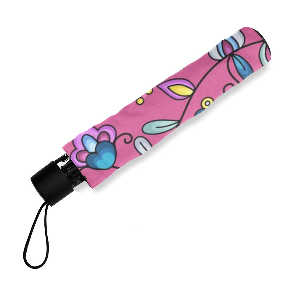Autumn Bundle Blessing Pink Foldable Umbrella