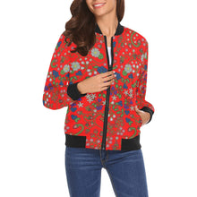 Load image into Gallery viewer, Grandmother Stories Fire Bomber Jacket for Women
