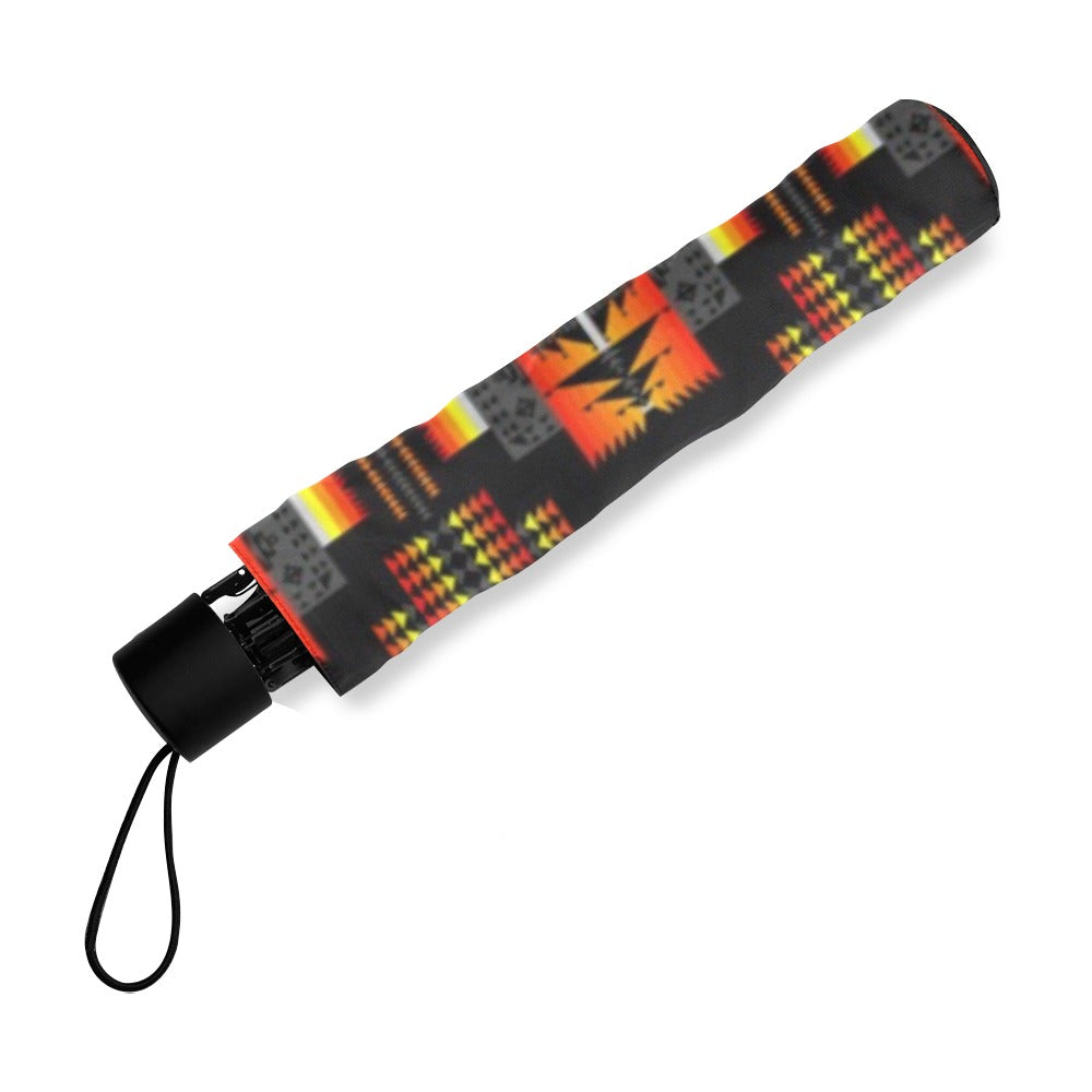 Seven Tribes Black Foldable Umbrella