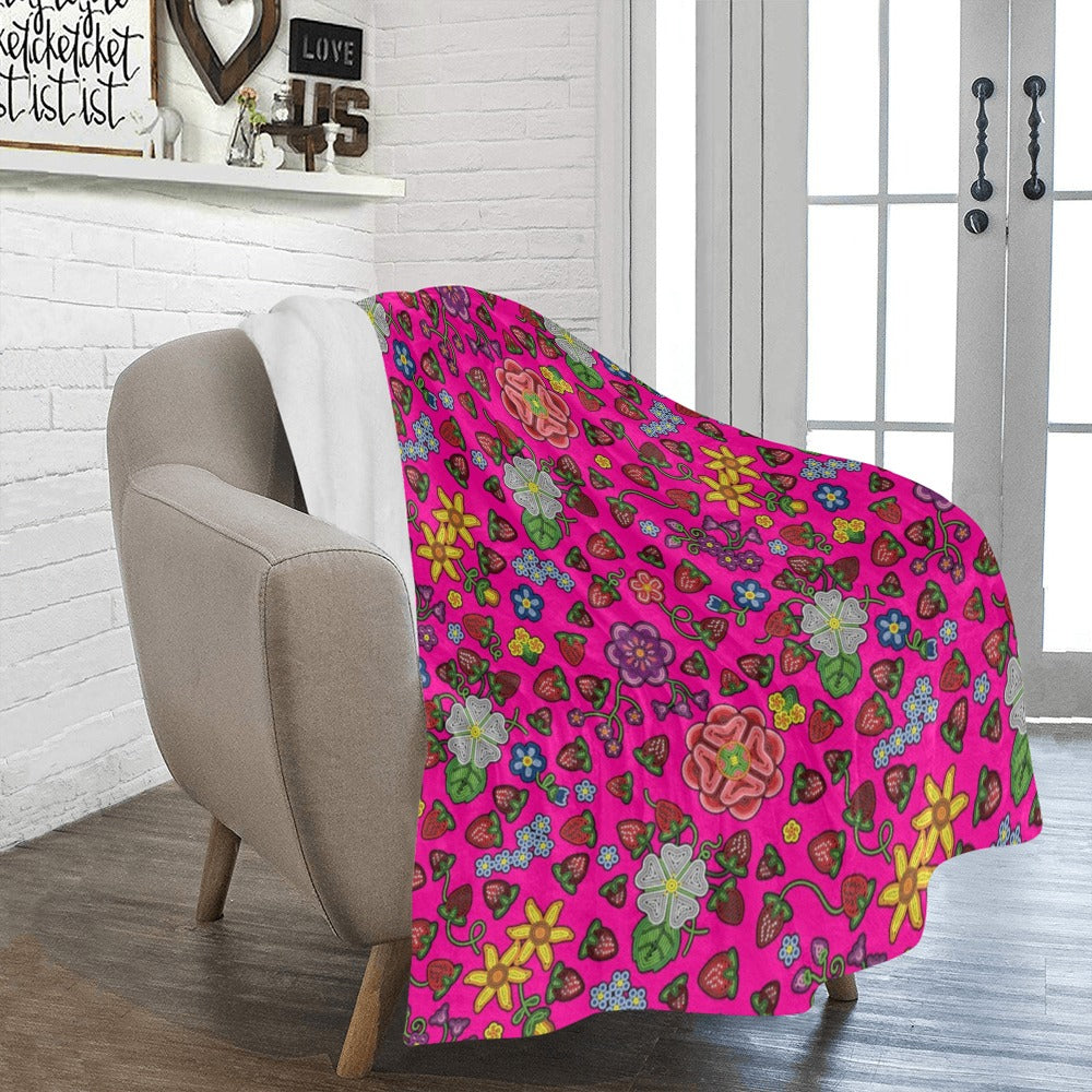 Berry Pop Blush Ultra-Soft Micro Fleece Blanket 50"x60"