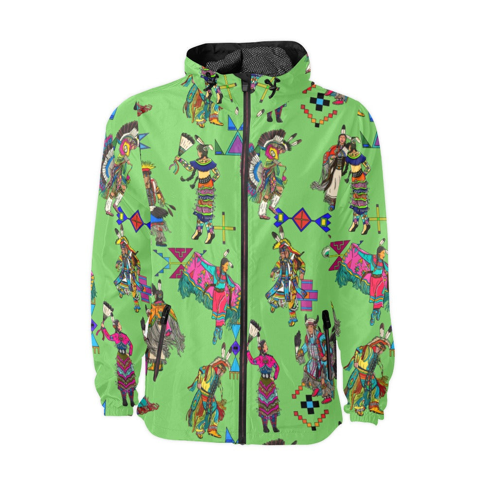 Grand Entry Dancers Grass Men's Windbreaker