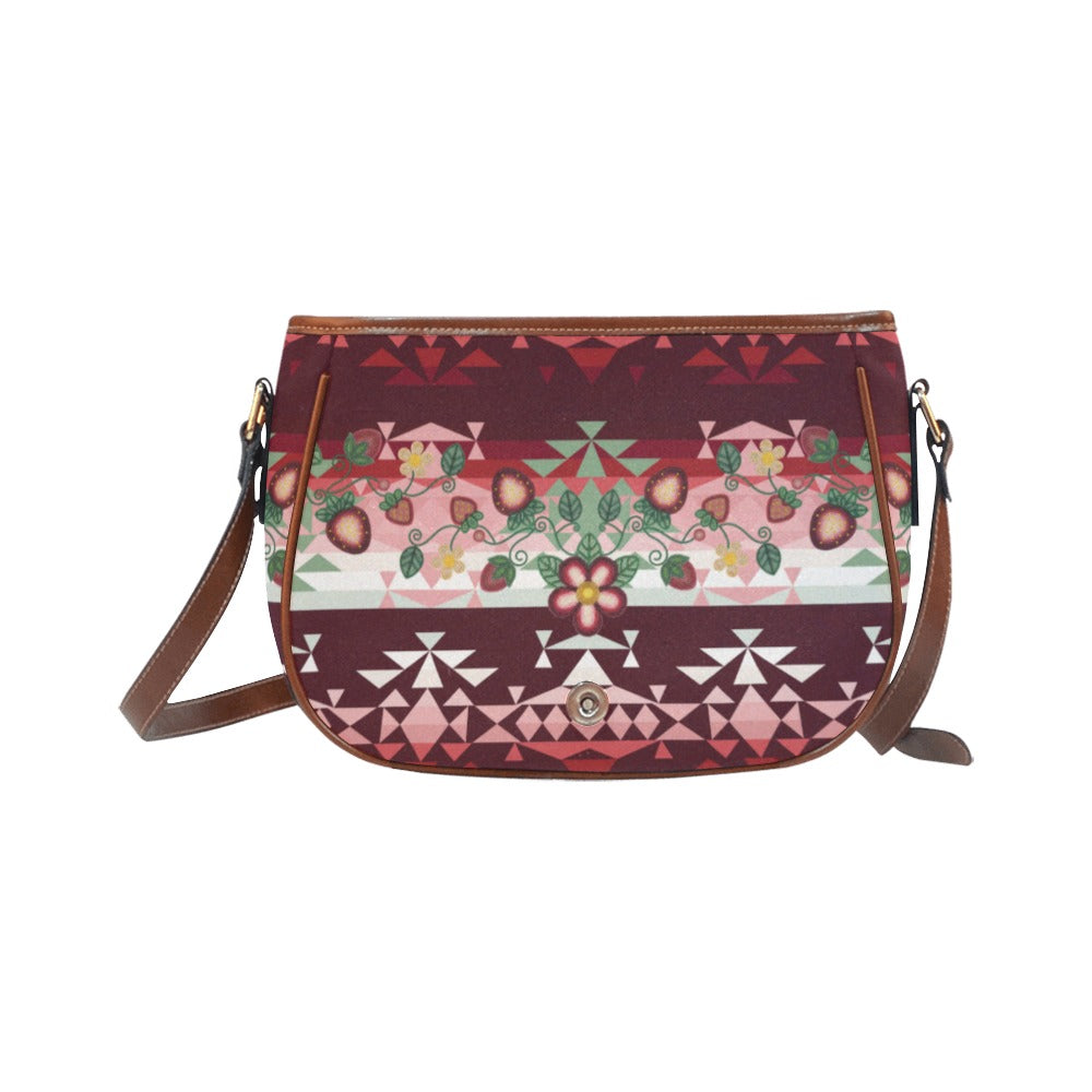 Sacred Berry Pink Saddle Bag/Large