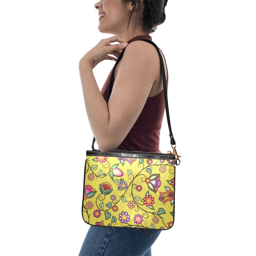 Heartbeat Petals Yellow Small Shoulder Bag