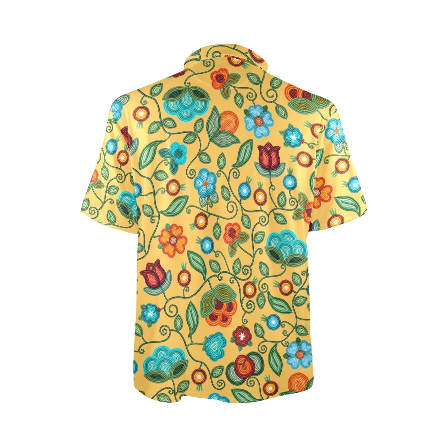 Prairie Fire Petals Honey Polo Shirt