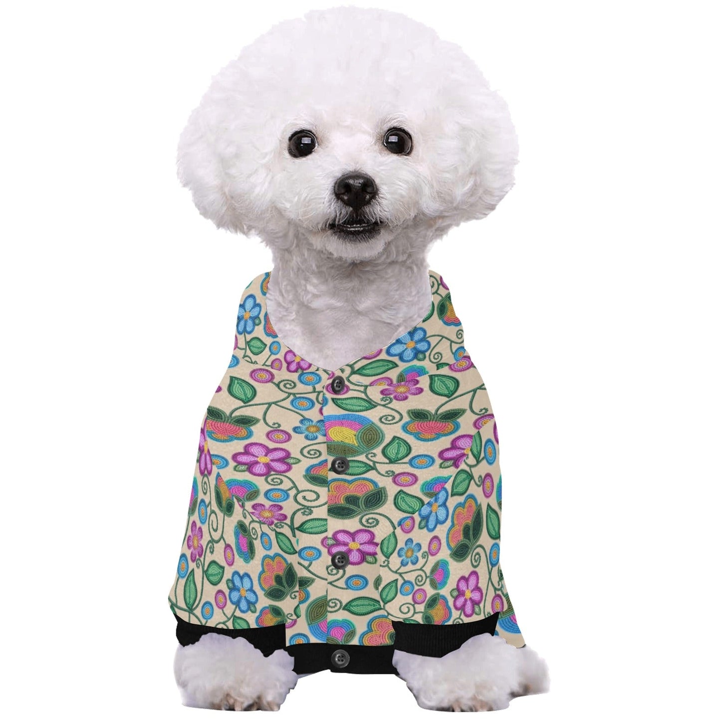 Turquoise Sunbeam Cream Pet Hoodie