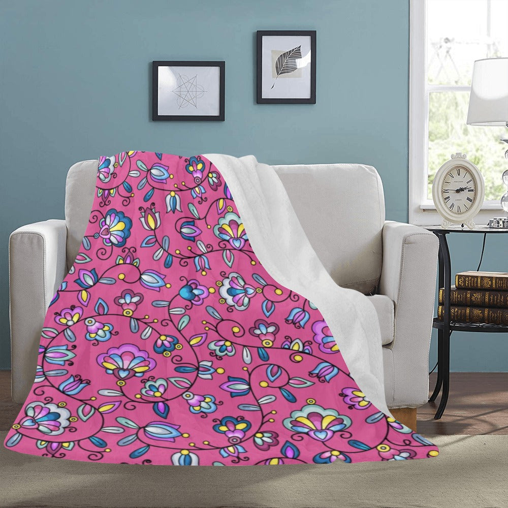Autumn Bundle Blessing Pink X-Large Micro Fleece Blanket