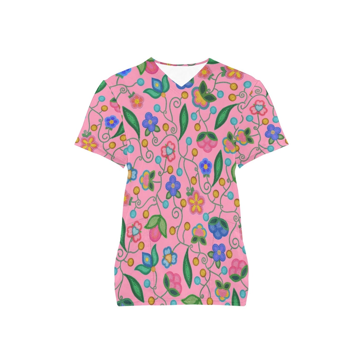 Skyberry Serenade Pink Scrub Top