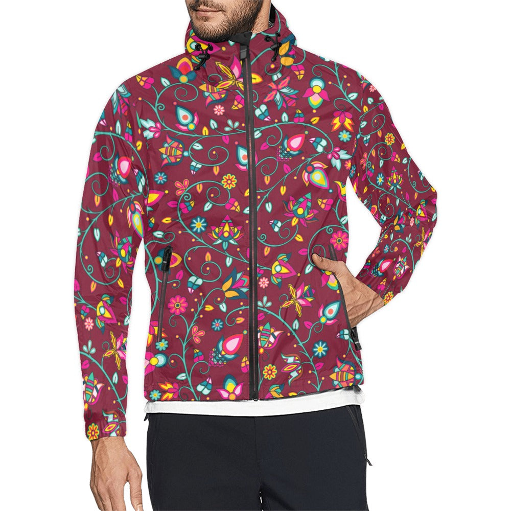 Thorny Path Cranberry Men's Windbreaker
