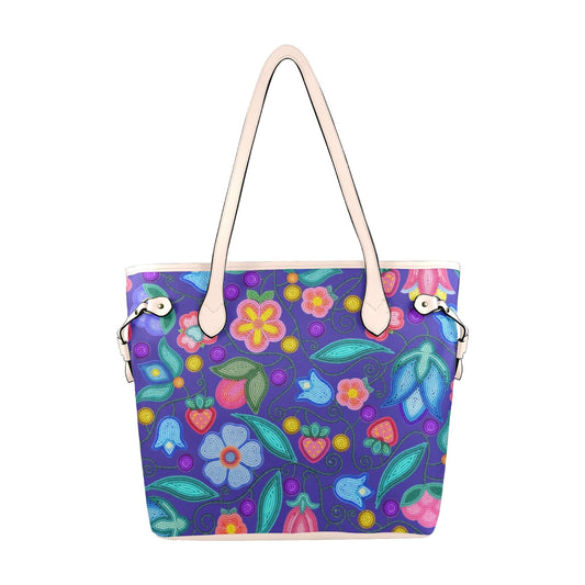 Sweet Offering Indigo Clover Canvas Tote