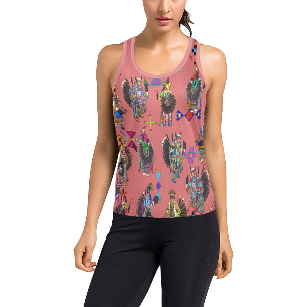 Men's Tradish Dancers Terra Cotta Women's Racerback Tank Top