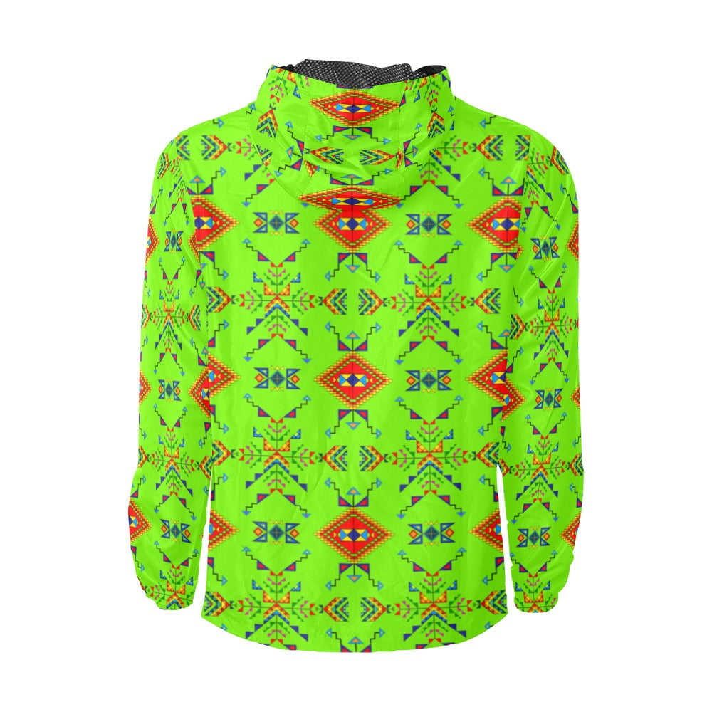Buffalo Jump Neon Green Men's Windbreaker