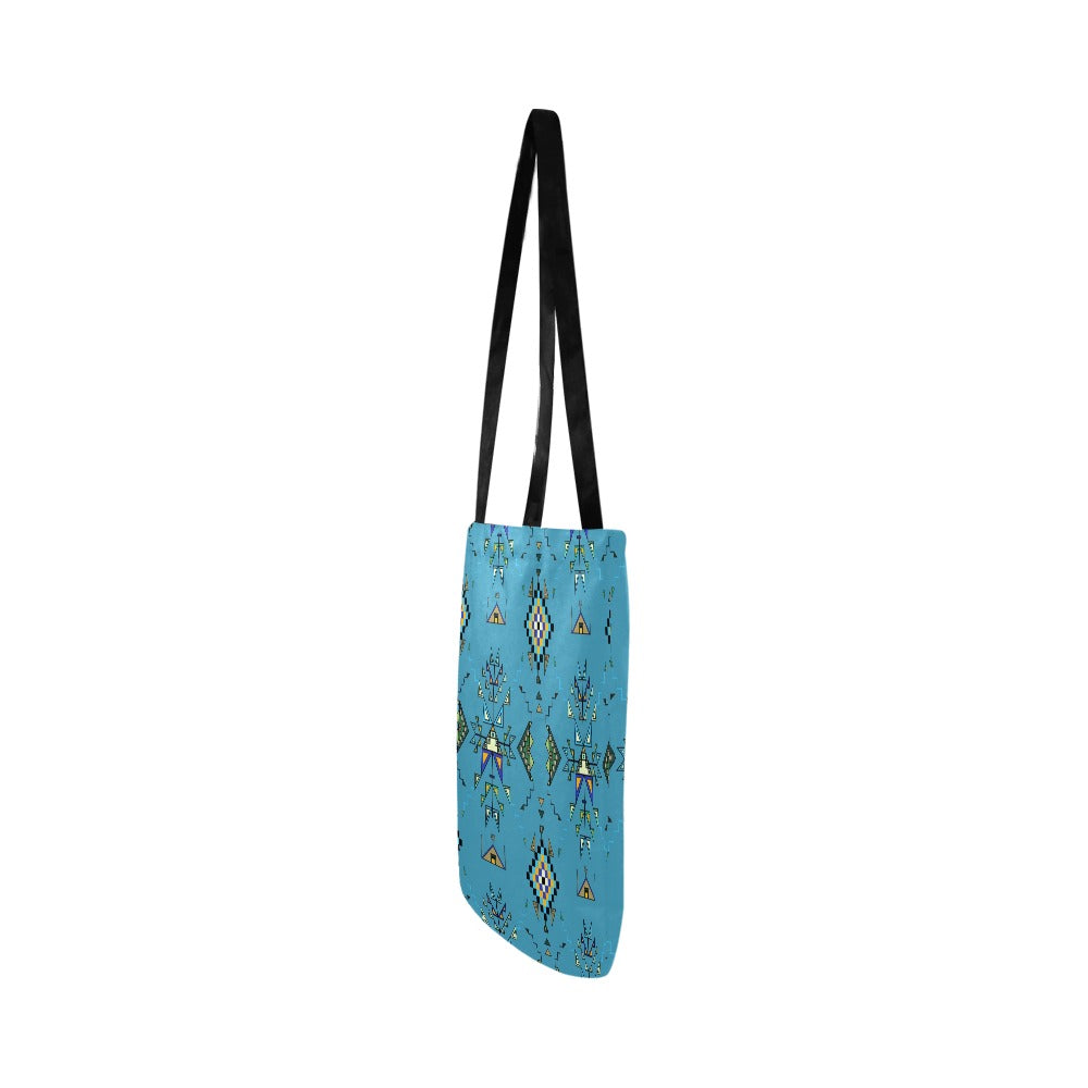 Bear Shield Blue Reusable Shopping Bag
