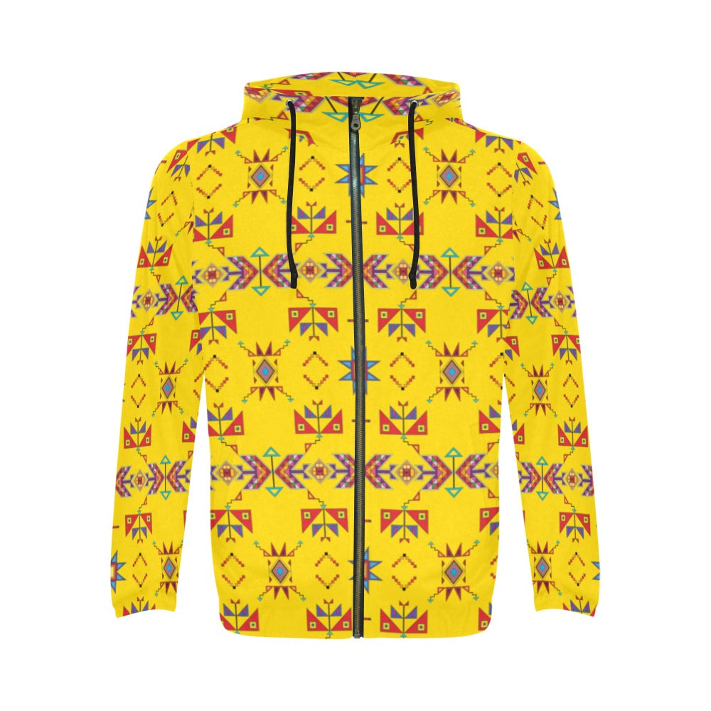 Scattered Generations Maize Men's Zipper Hoodie