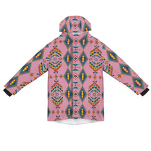 Load image into Gallery viewer, Travois Tipi Dusky Sunset Unisex Sherpa Lined Hooded Coat
