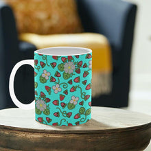 Load image into Gallery viewer, Strawberry Dreams Turquoise Mug
