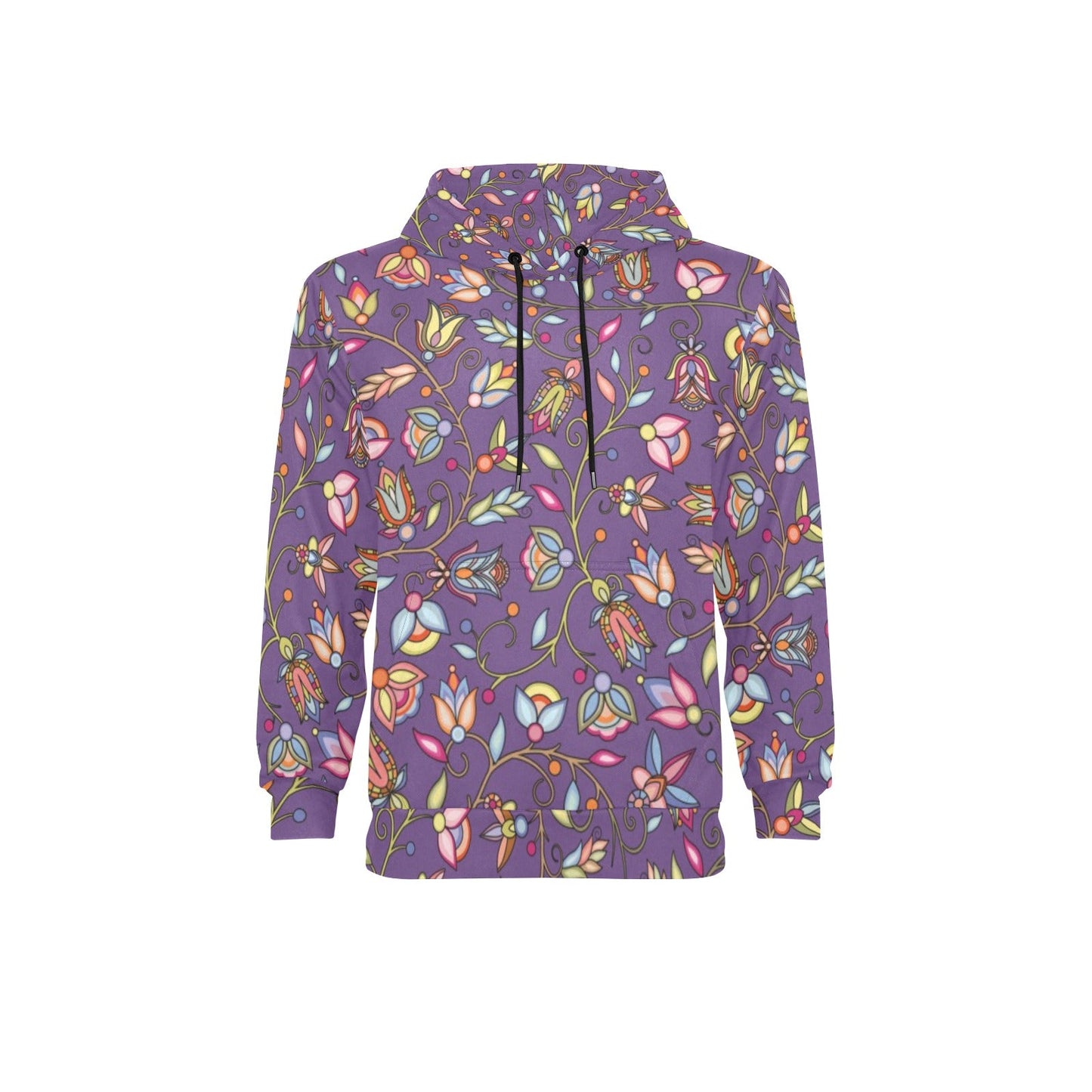 Buffalo Bloom Nightcloud Men's Long Sleeve Fleece Hoodie