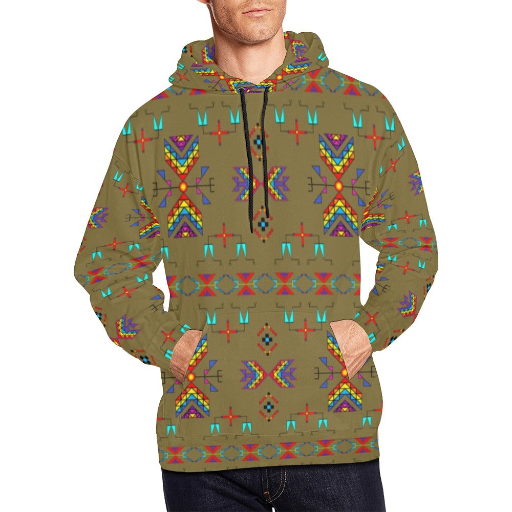 Rainy Chief Rainbow Sage Grass Hoodie for Men