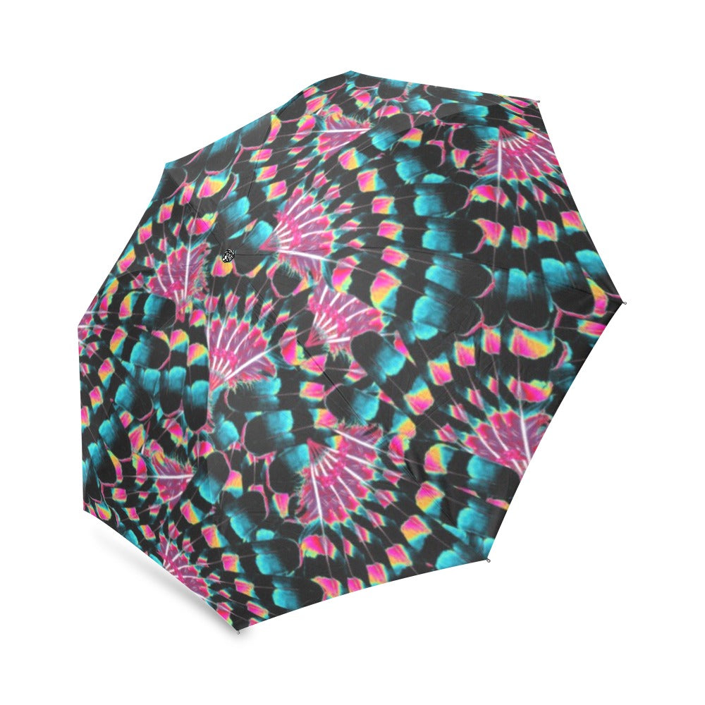 Hawk Feathers Heat Map Foldable Umbrella