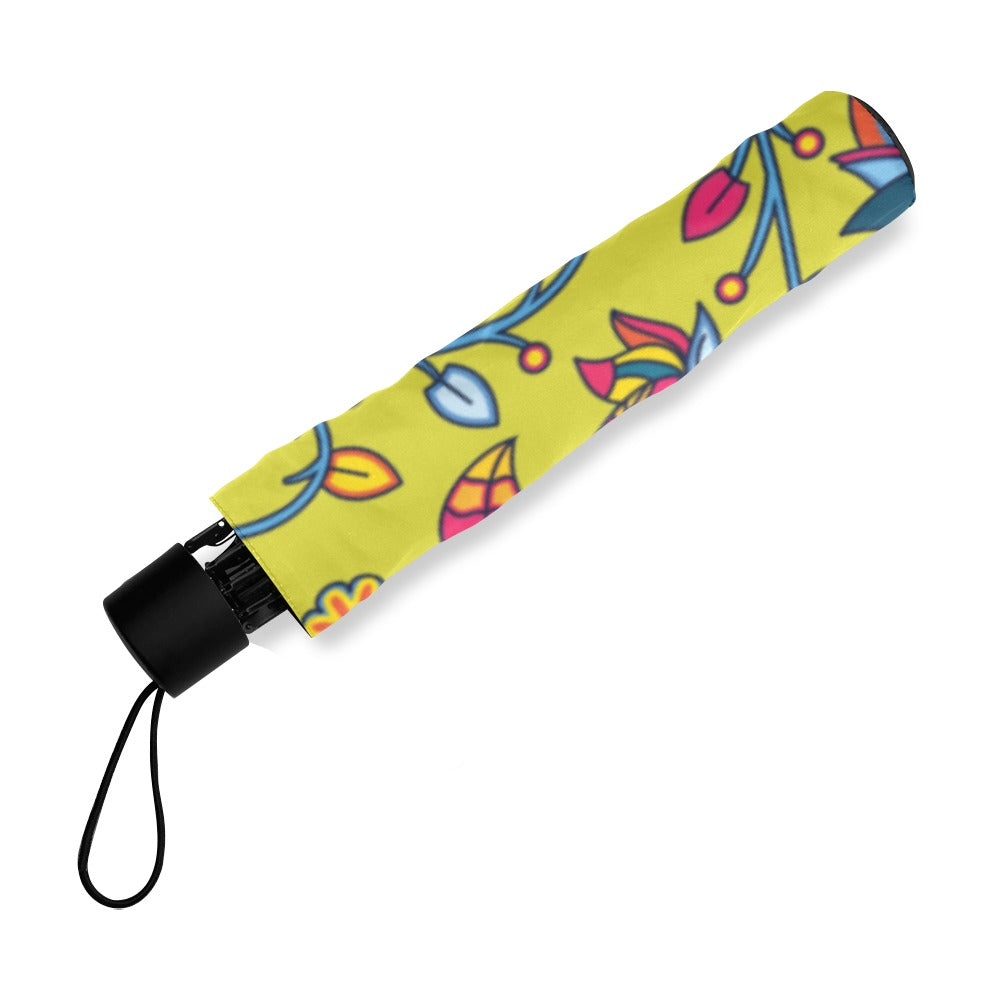 Thorny Path Yellow Foldable Umbrella