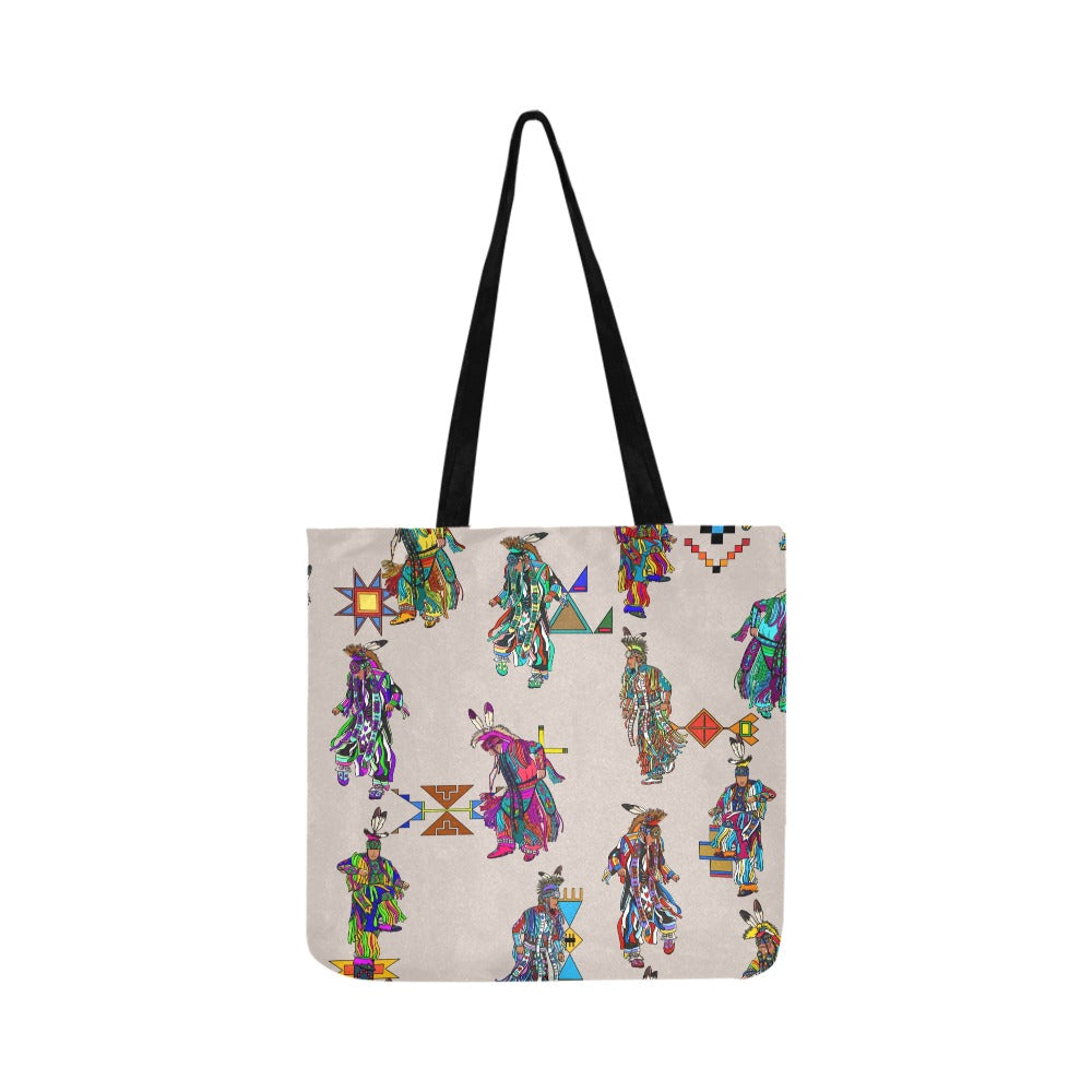 Men's Grass Dancers Muslin Reusable Shopping Bag