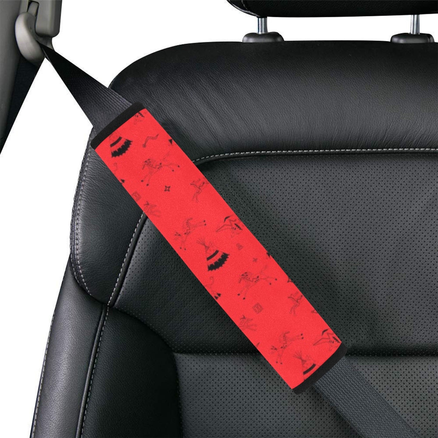 Ledger Dabbles Red Car Seat Belt Cover