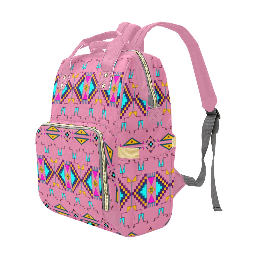 Rite of Passage Pink Multi-Function Diaper Backpack