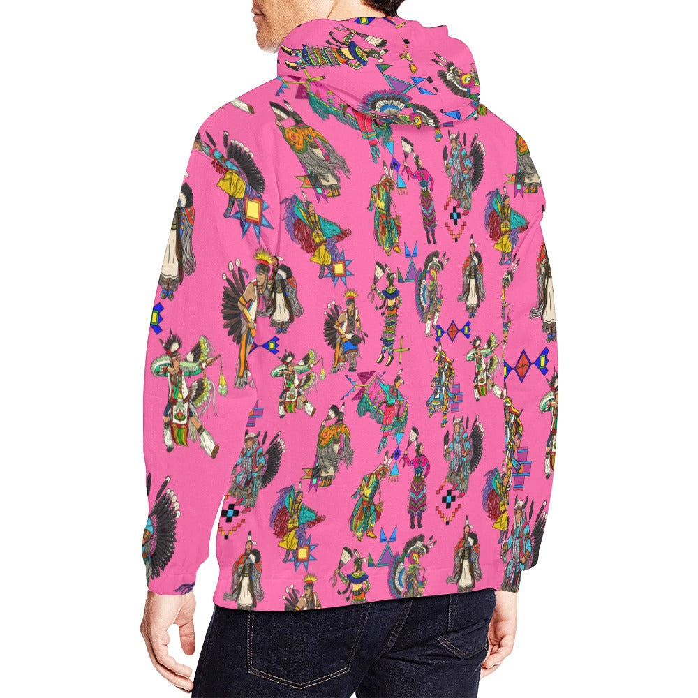 Grand Entry Dancer Pink Hoodie for Men