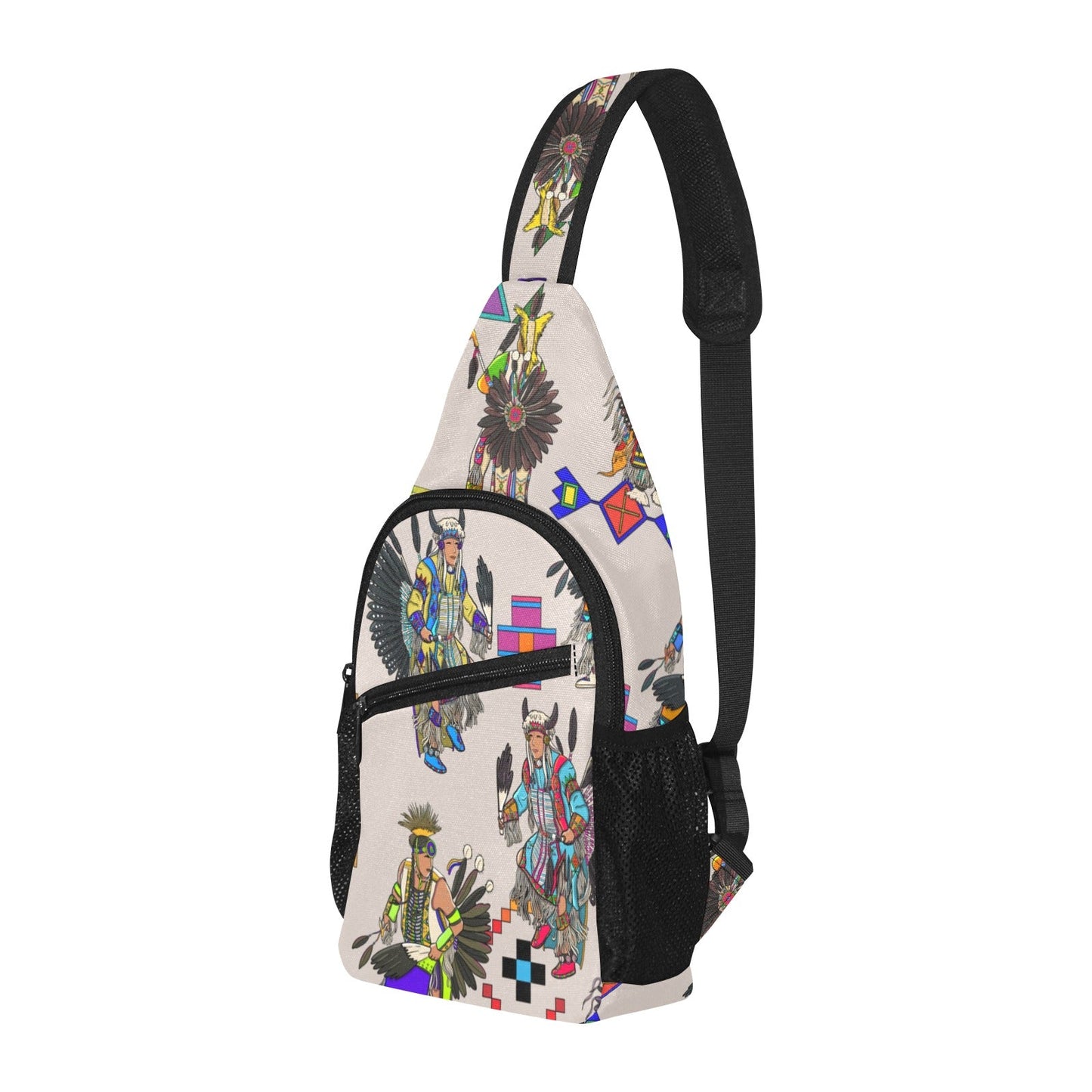 Men's Tradish Dancers Muslin White Chest Bag