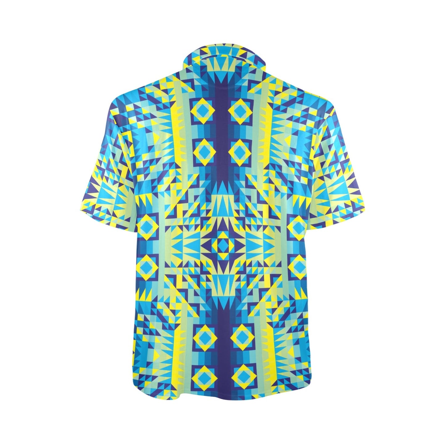 Kaleidoscope Jaune Bleu Polo Shirt