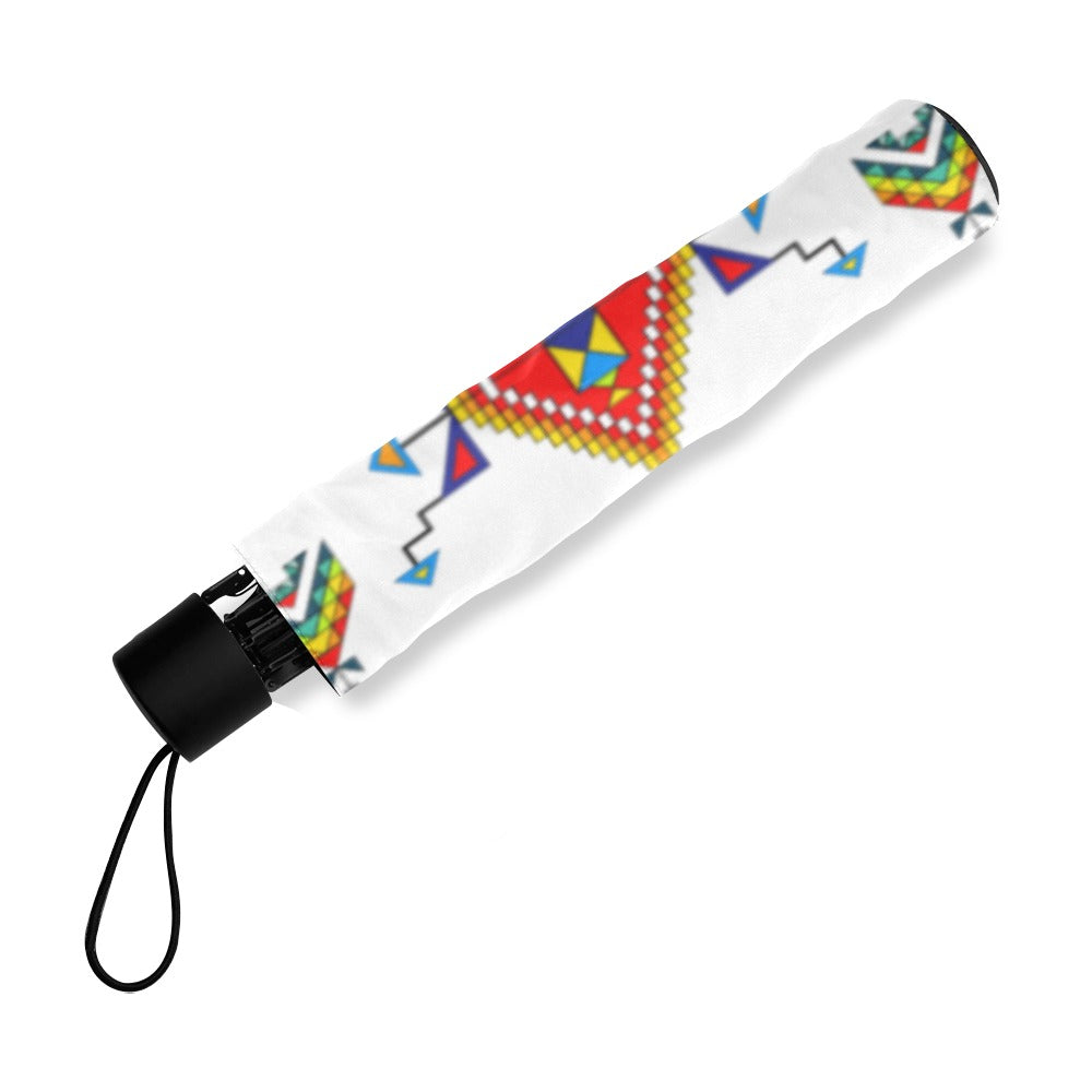 Buffalo Jump White Foldable Umbrella