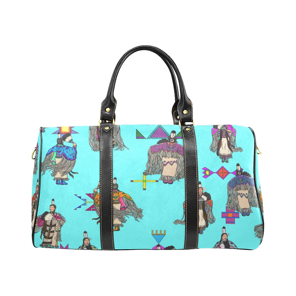 Women's Tradish Dancers Turquoise Large Travel Bag