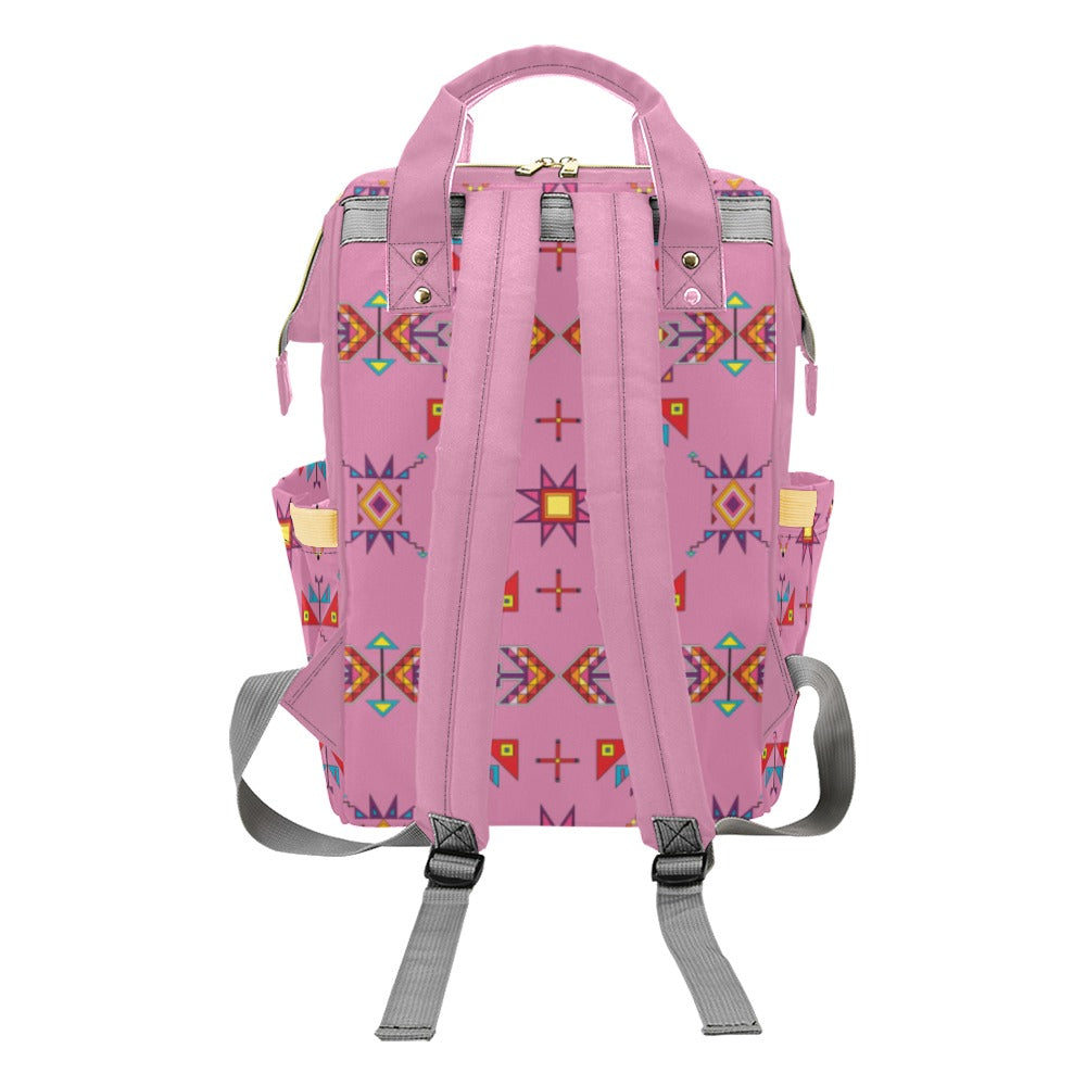 Scattered Generations Pink Multi-Function Diaper Backpack