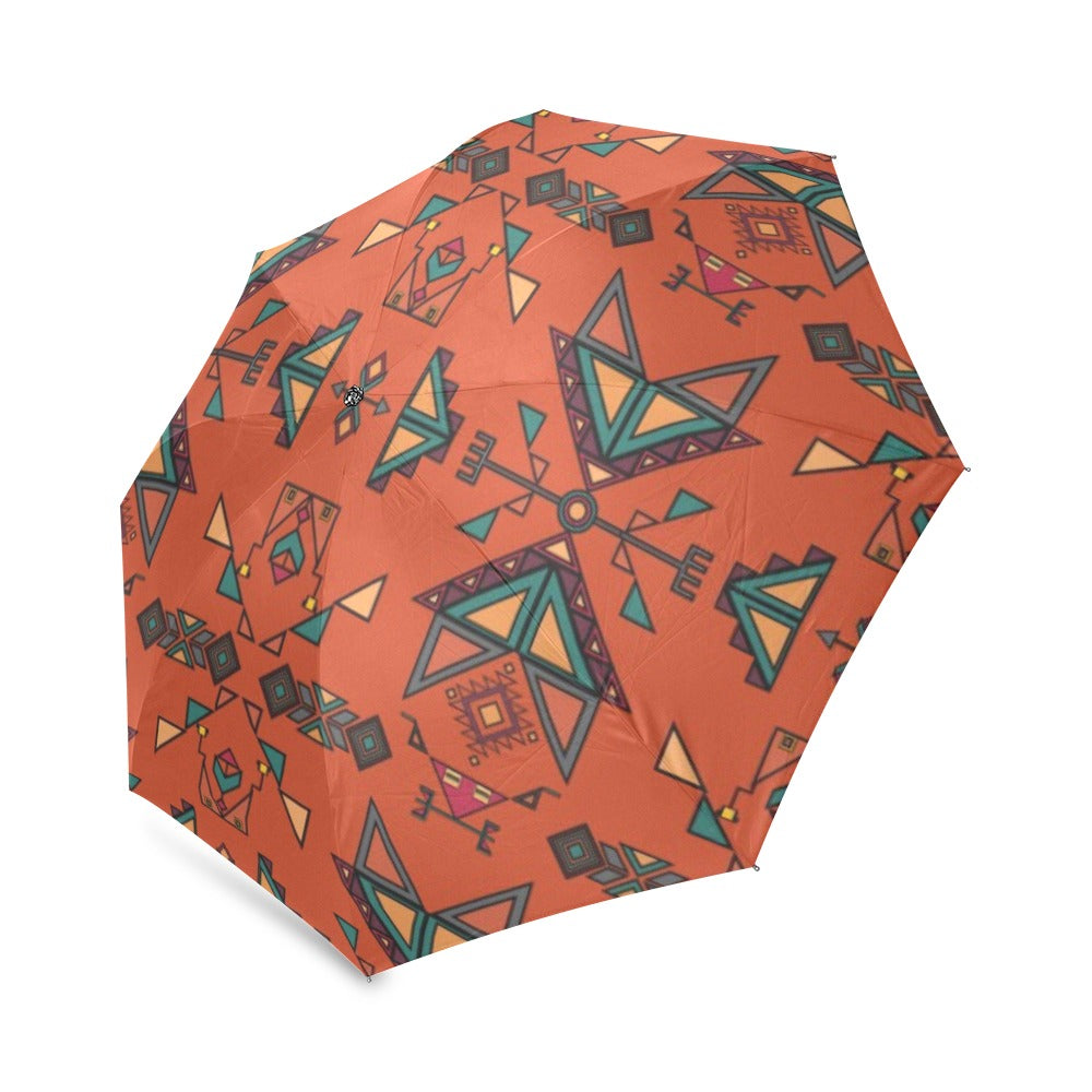 Arrow dawn Orange Foldable Umbrella