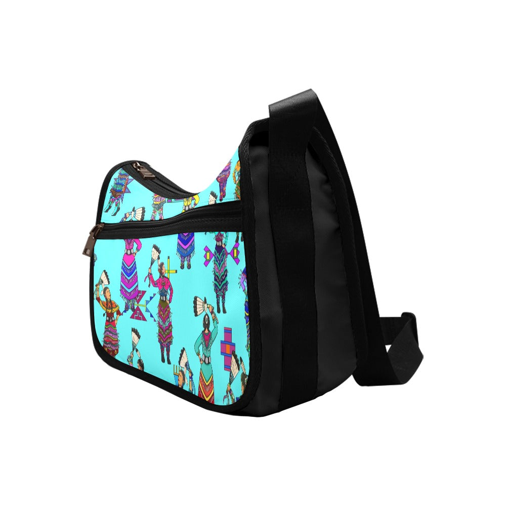 Women's Jingle Dancers Turquoise Crossbody Bag