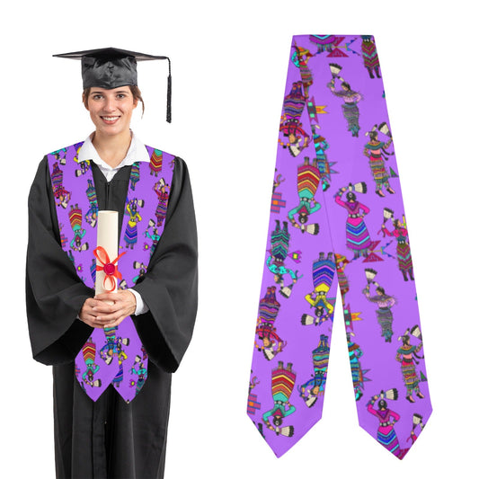 Women's Jingle Dancers Purple Graduation Stole
