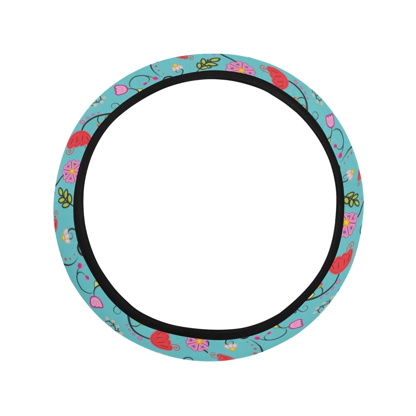 Nipin Blossom Sky Steering Wheel Cover with Elastic Edge