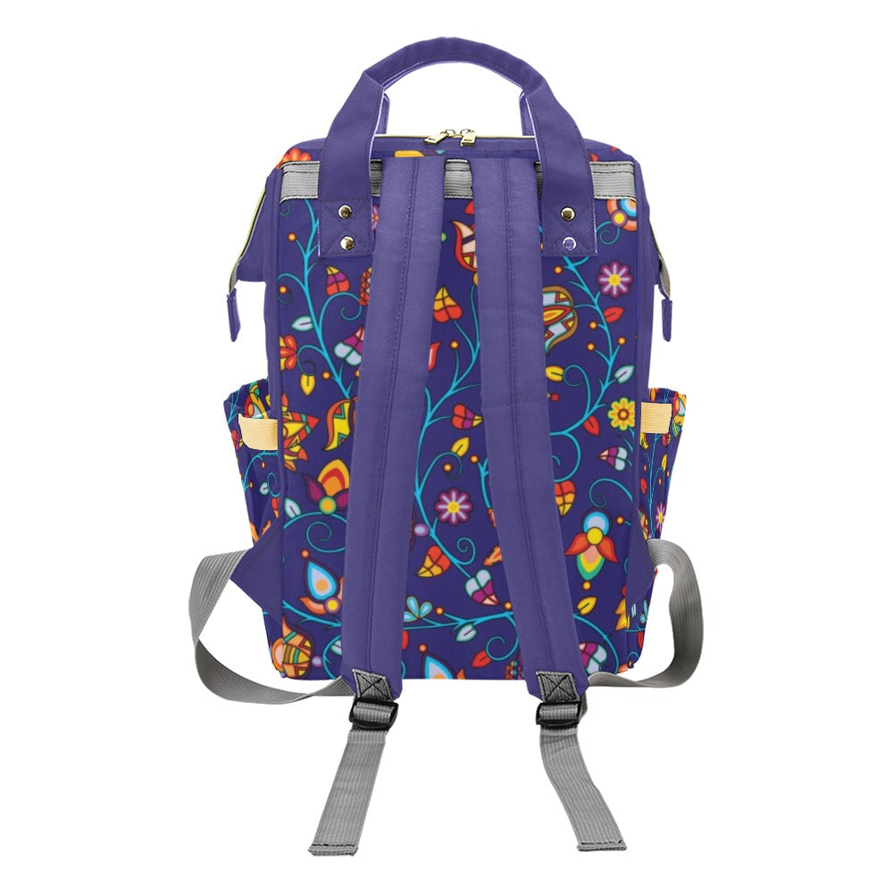 Thorny Path Blue Multi-Function Diaper Backpack