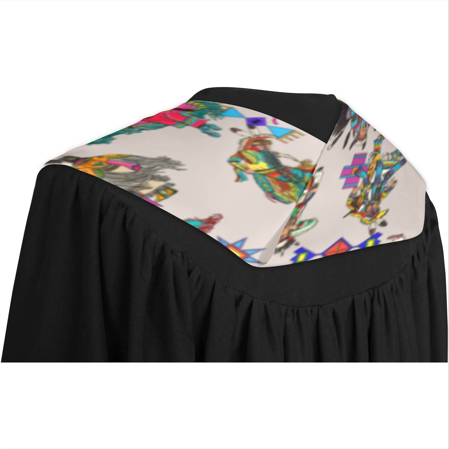 Grand Entry Dancers Muslin Graduation Stole