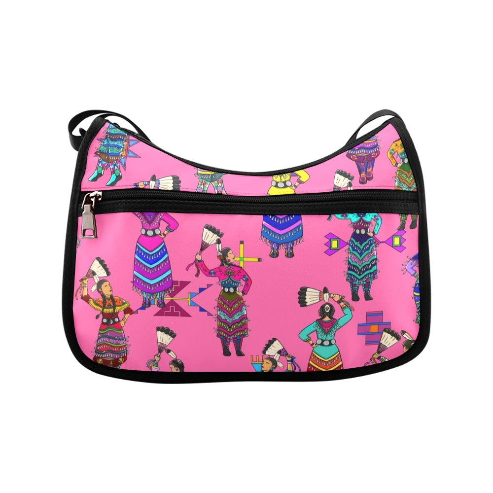 Women's Jingle Dancers Pink Crossbody Bag