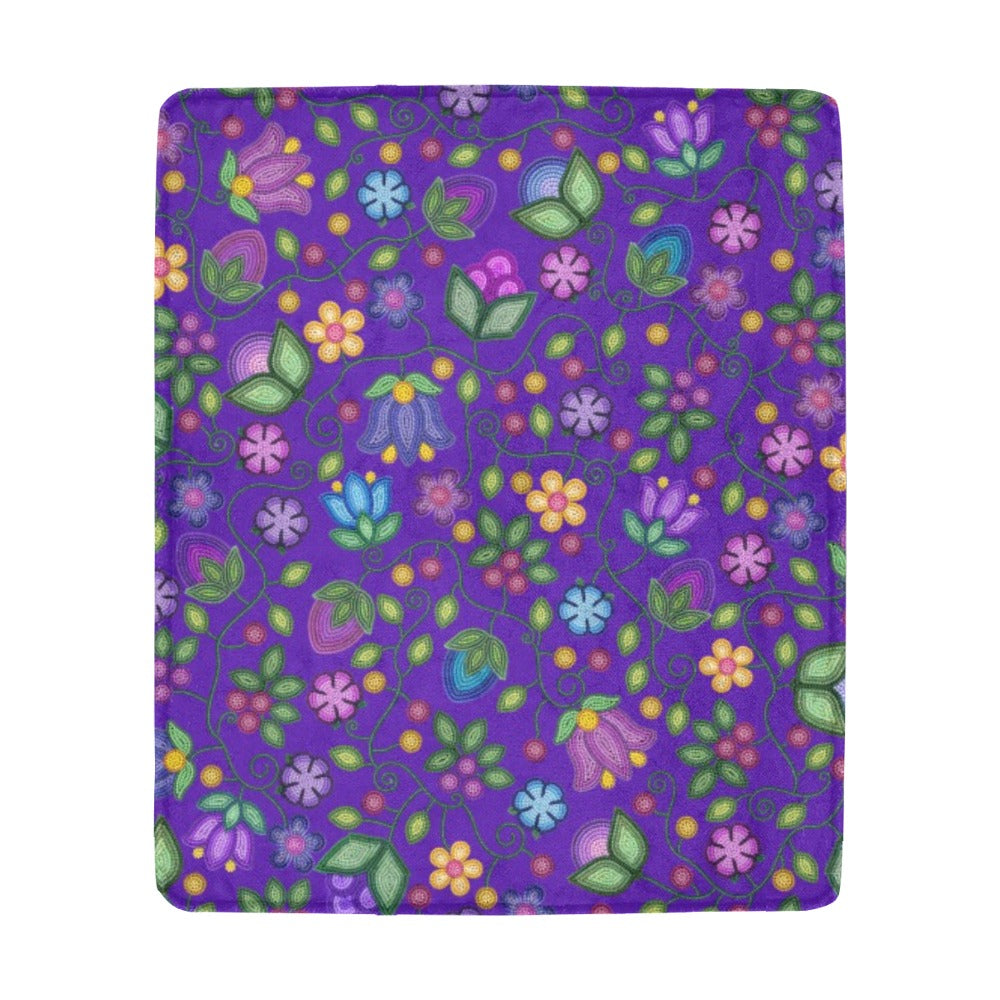 Bloom Uplift Indigo Large Micro Fleece Blanket